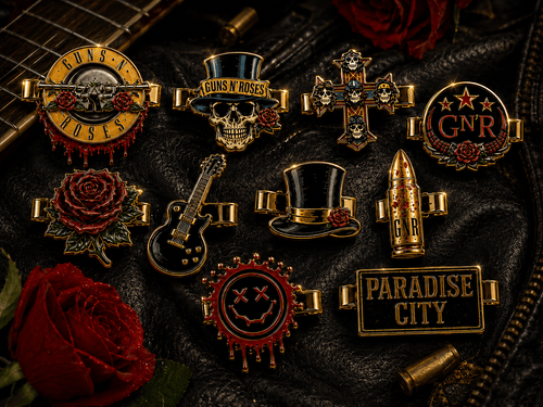 GNR Elegant Gold Mini Barrettes for Women TMH
